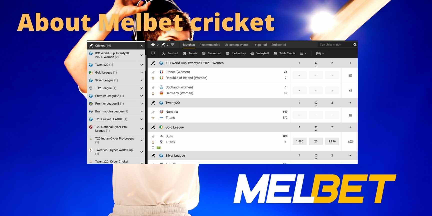 Melbet cricket